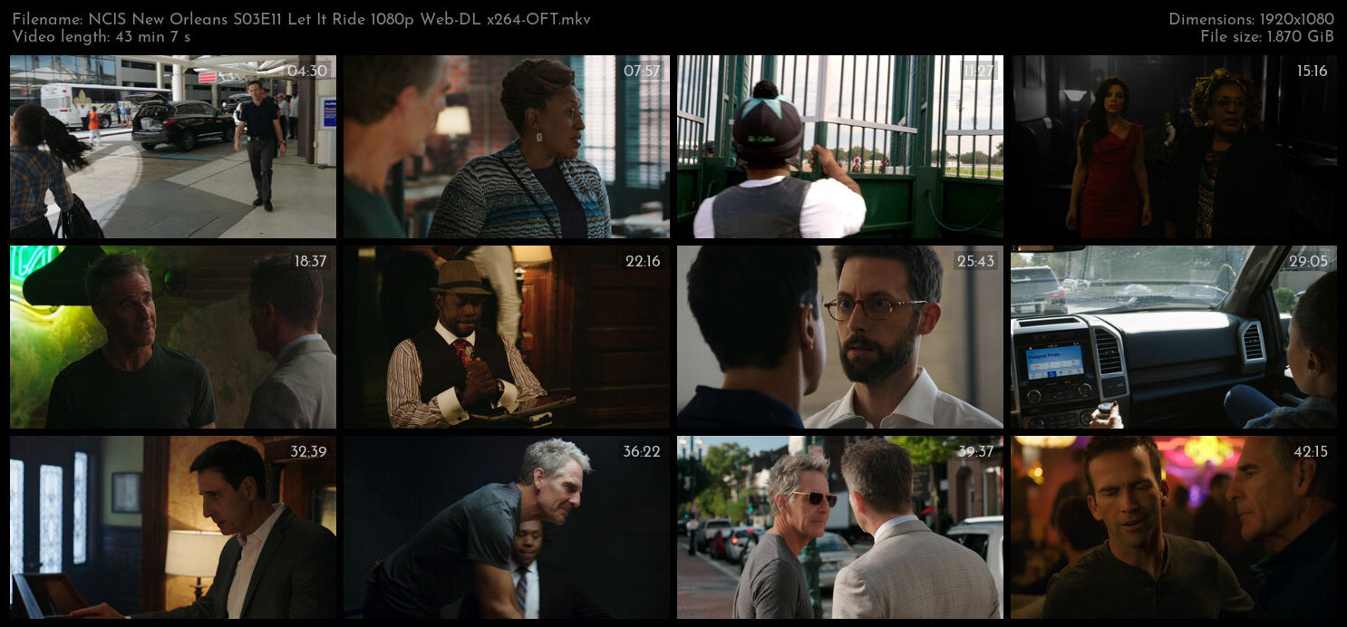 NCIS New Orleans S03E11 Let It Ride 1080p Web DL x264 OFT TGx