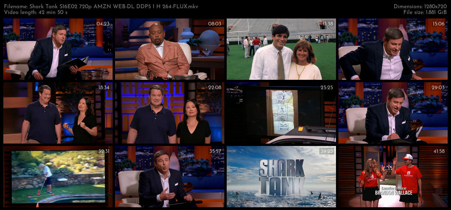 Shark Tank S16E02 720p AMZN WEB DL DDP5 1 H 264 FLUX TGx