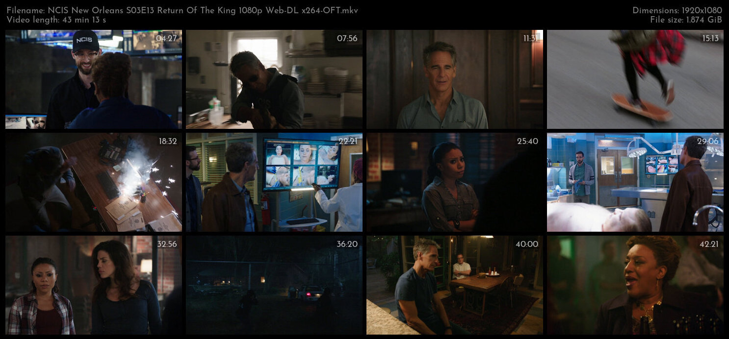 NCIS New Orleans S03E13 Return Of The King 1080p Web DL x264 OFT TGx