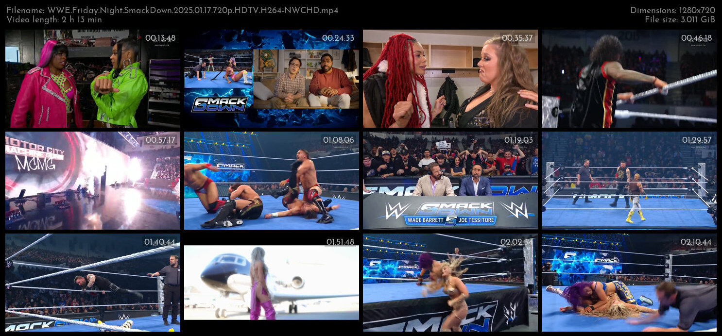 WWE Friday Night SmackDown 2025 01 17 720p HDTV H264 NWCHD TGx