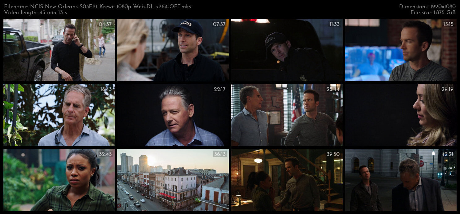 NCIS New Orleans S03E21 Krewe 1080p Web DL x264 OFT TGx