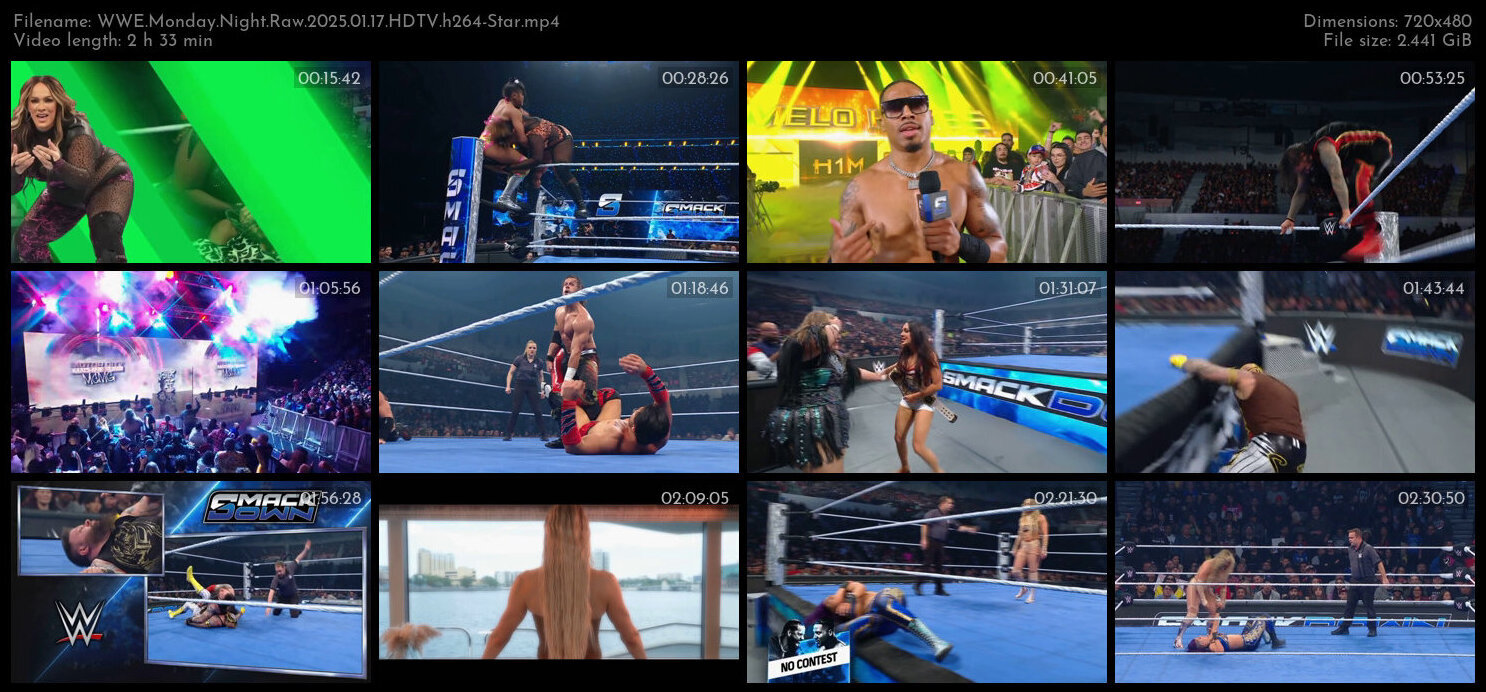 WWE Monday Night Raw 2025 01 17 HDTV h264 Star TGx