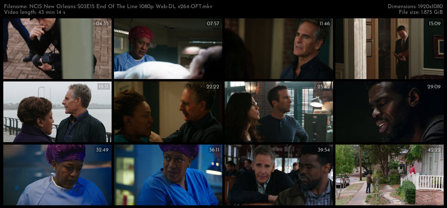 NCIS New Orleans S03E15 End Of The Line 1080p Web DL x264 OFT TGx