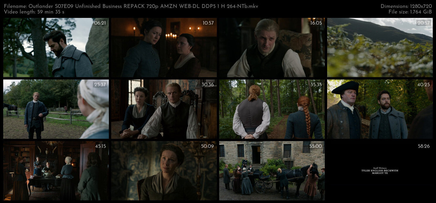 Outlander S07E09 Unfinished Business REPACK 720p AMZN WEB DL DDP5 1 H 264 NTb TGx