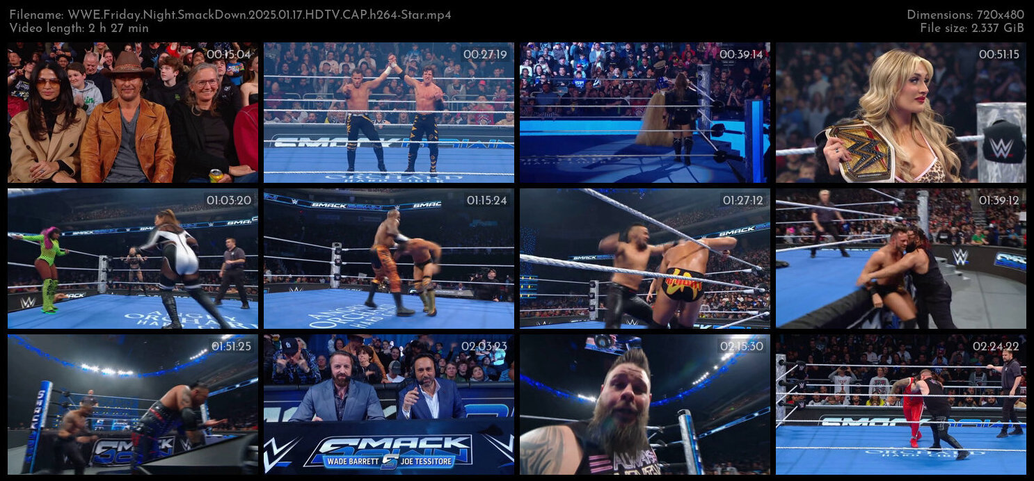 WWE Friday Night SmackDown 2025 01 17 HDTV CAP h264 Star TGx