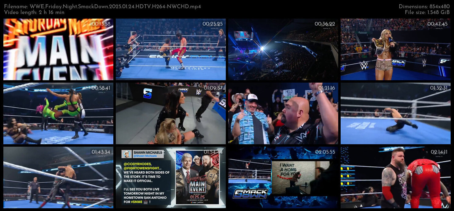 WWE Friday Night SmackDown 2025 01 24 HDTV H264 NWCHD TGx