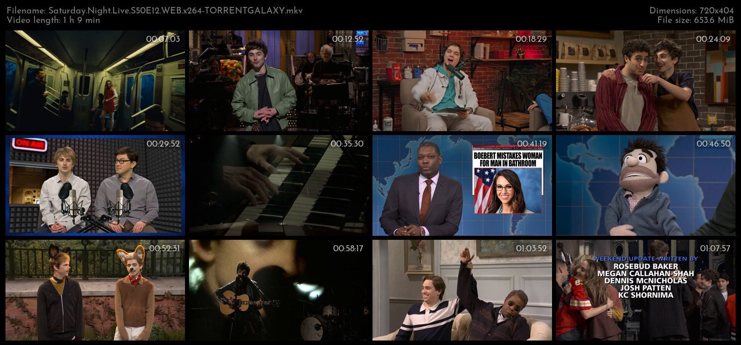 Saturday Night Live S50E12 WEB x264 TORRENTGALAXY