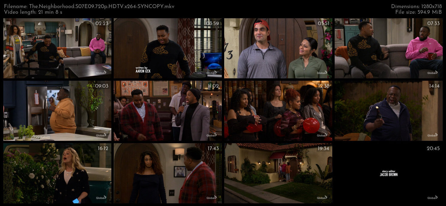 The Neighborhood S07E09 720p HDTV x264 SYNCOPY TGx