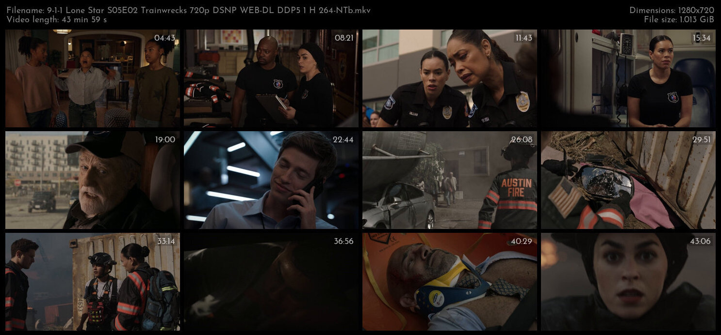 9 1 1 Lone Star S05E02 Trainwrecks 720p DSNP WEB DL DDP5 1 H 264 NTb TGx