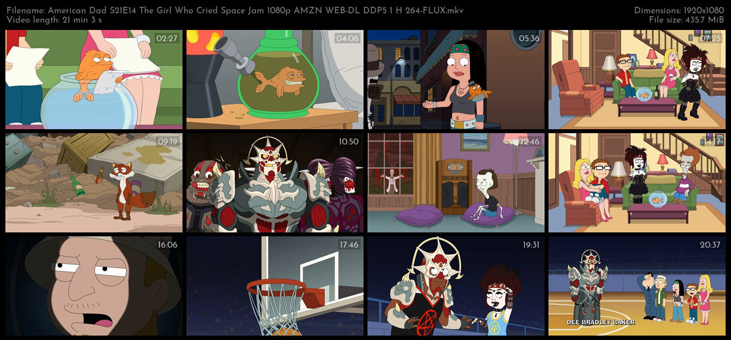 American Dad S21E14 The Girl Who Cried Space Jam 1080p AMZN WEB DL DDP5 1 H 264 FLUX TGx