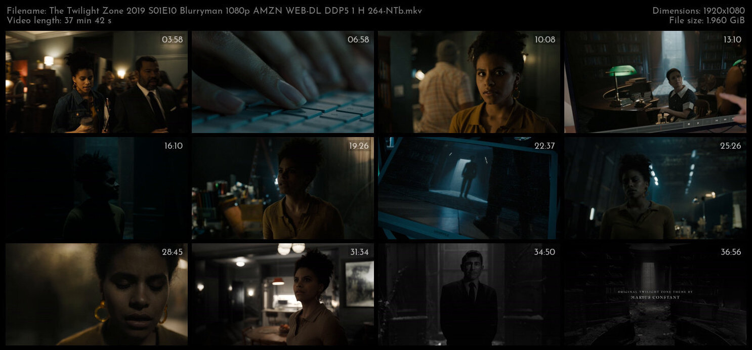 The Twilight Zone 2019 S01E10 Blurryman 1080p AMZN WEB DL DDP5 1 H 264 NTb TGx