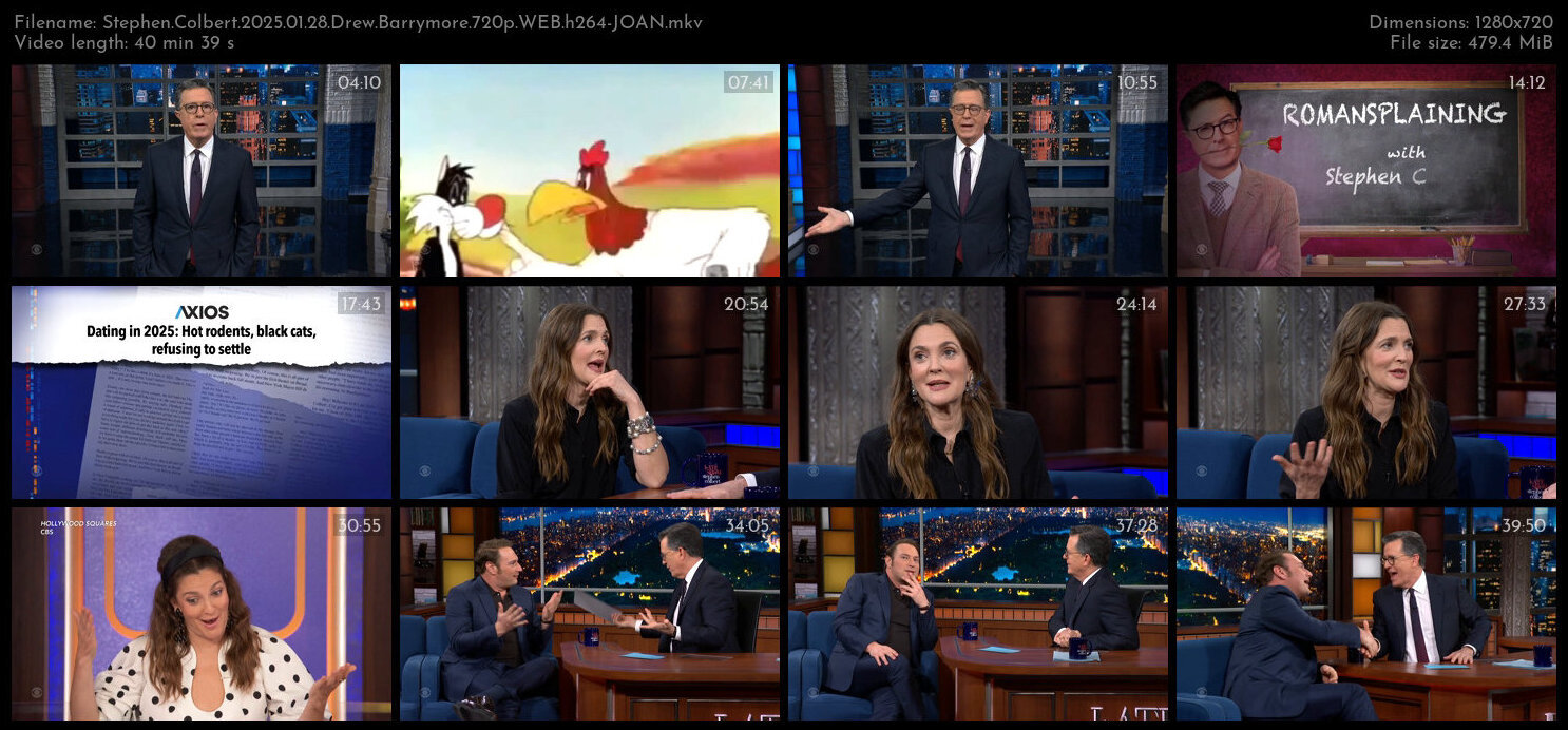 Stephen Colbert 2025 01 28 Drew Barrymore 720p WEB h264 JOAN TGx