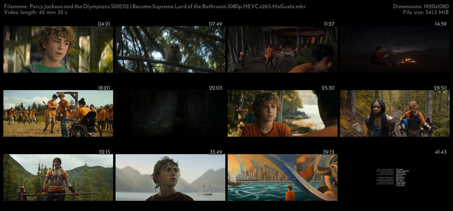 Percy Jackson and the Olympians S01E02 I Become Supreme Lord of the Bathroom 1080p HEVC x265 MeGusta