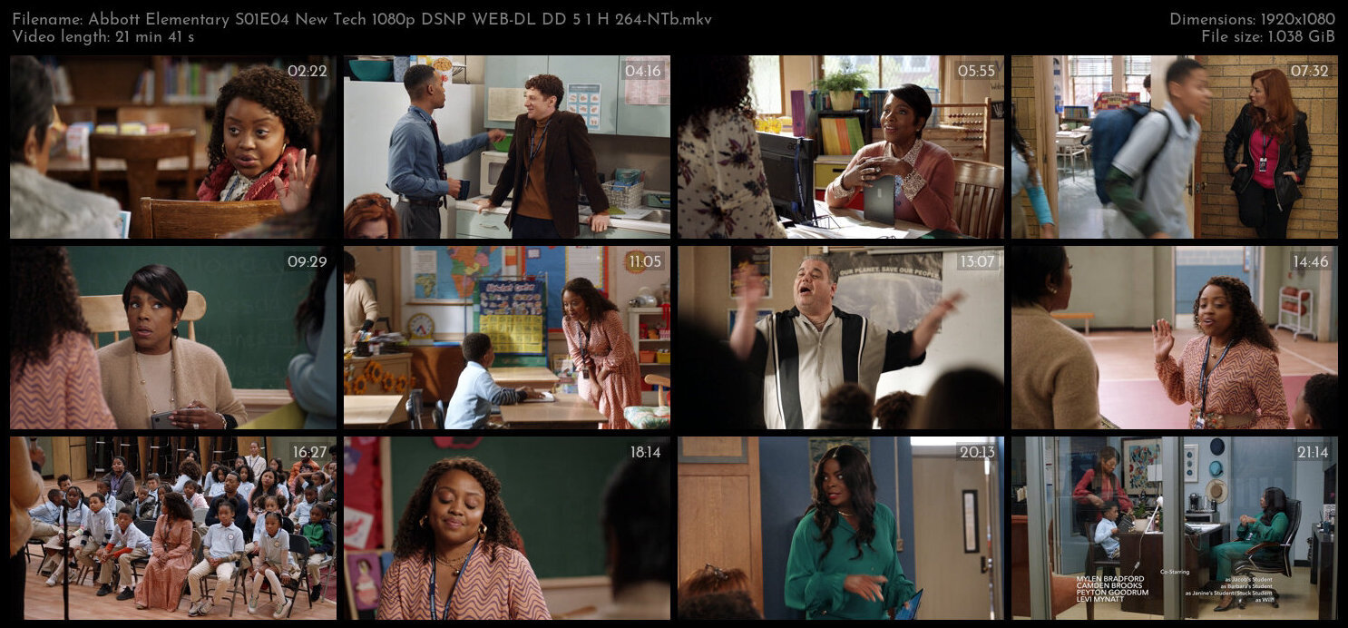 Abbott Elementary S01E04 New Tech 1080p DSNP WEB DL DD 5 1 H 264 NTb TGx