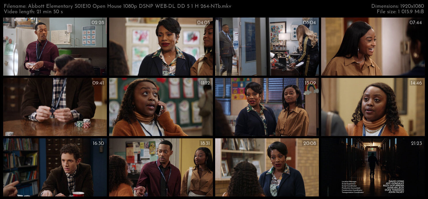 Abbott Elementary S01E10 Open House 1080p DSNP WEB DL DD 5 1 H 264 NTb TGx