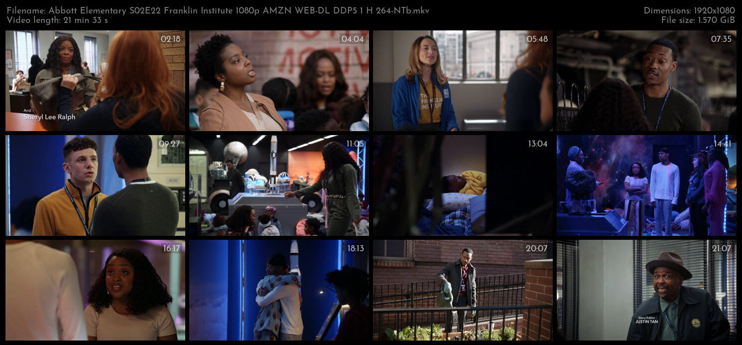 Abbott Elementary S02E22 Franklin Institute 1080p AMZN WEB DL DDP5 1 H 264 NTb TGx