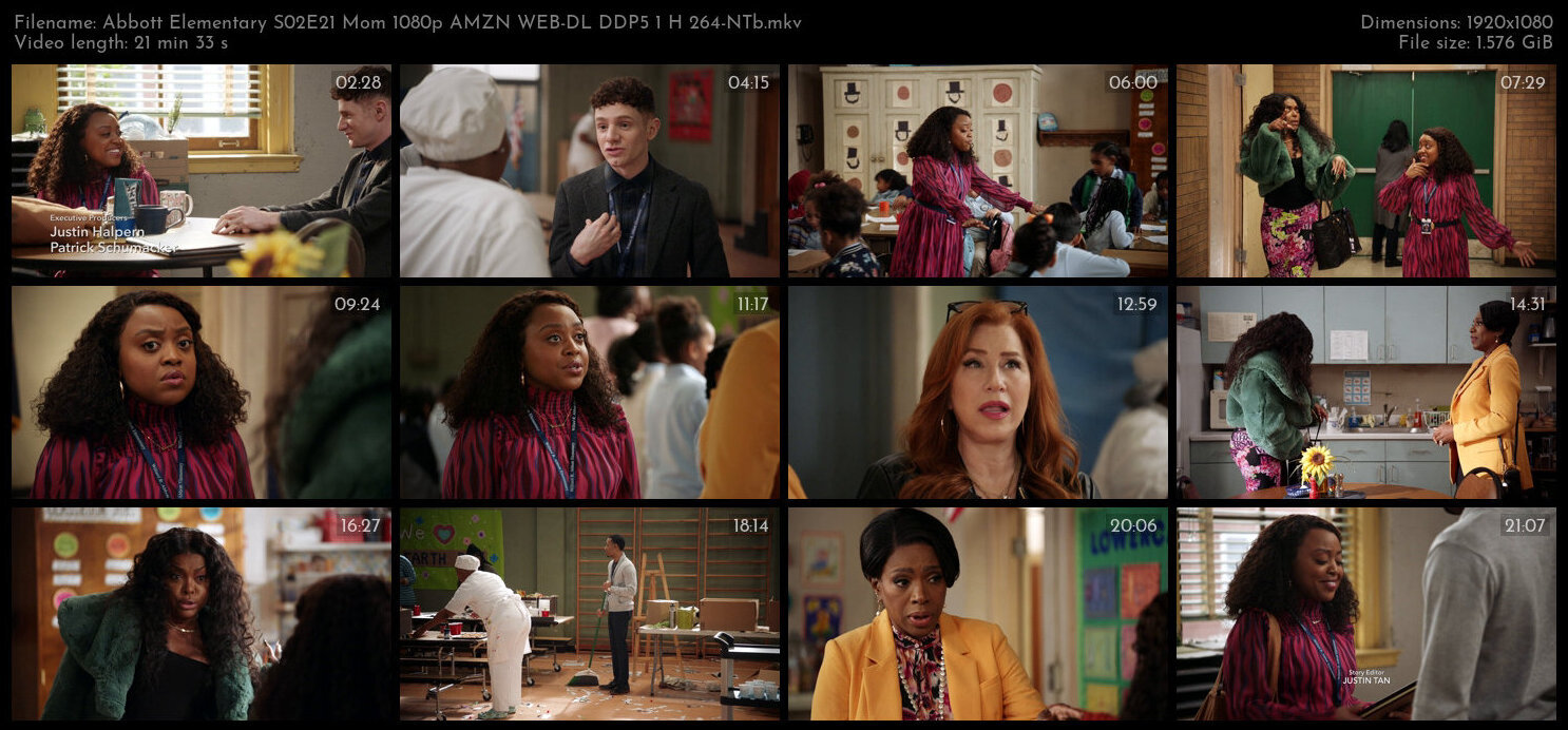 Abbott Elementary S02E21 Mom 1080p AMZN WEB DL DDP5 1 H 264 NTb TGx