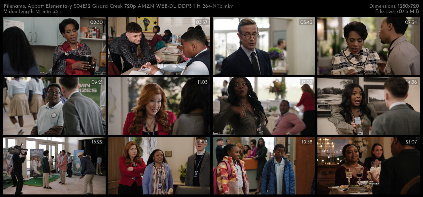 Abbott Elementary S04E12 Girard Creek 720p AMZN WEB DL DDP5 1 H 264 NTb TGx