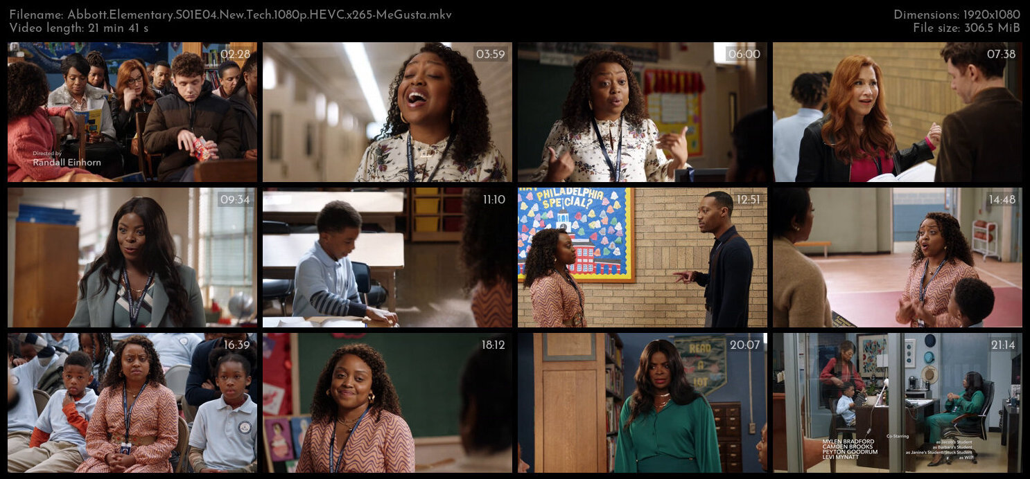 Abbott Elementary S01E04 New Tech 1080p HEVC x265 MeGusta TGx