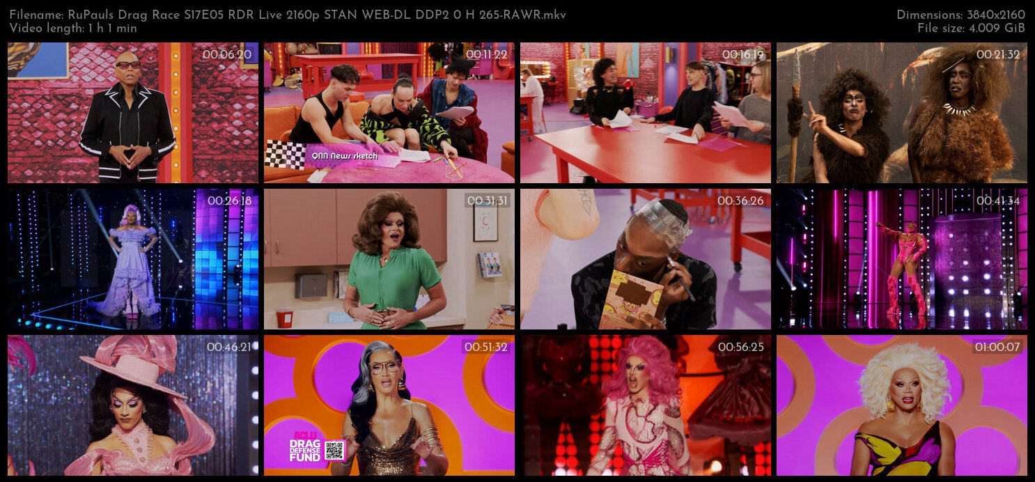 RuPauls Drag Race S17E05 RDR Live 2160p STAN WEB DL DDP2 0 H 265 RAWR TGx