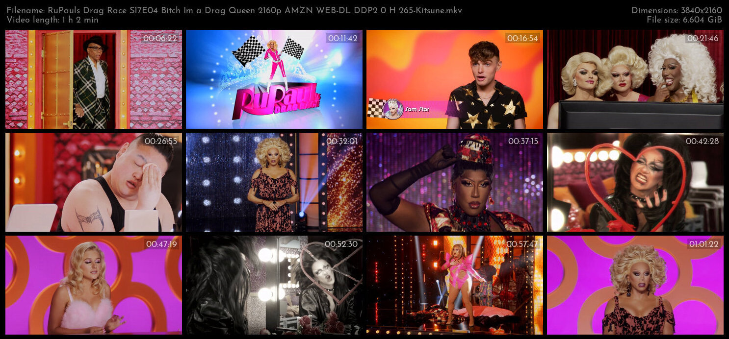 RuPauls Drag Race S17E04 Bitch Im a Drag Queen 2160p AMZN WEB DL DDP2 0 H 265 Kitsune TGx