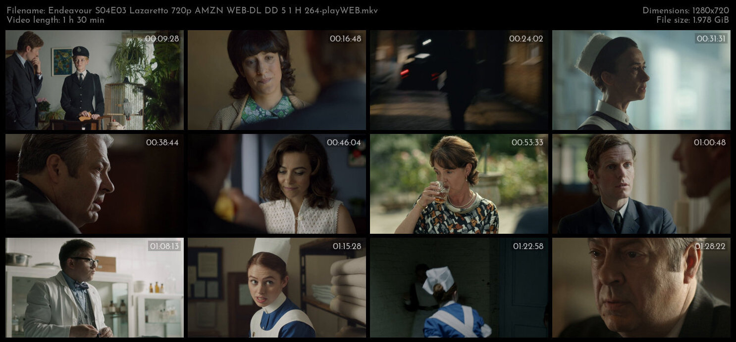 Endeavour S04E03 Lazaretto 720p AMZN WEB DL DD 5 1 H 264 playWEB TGx