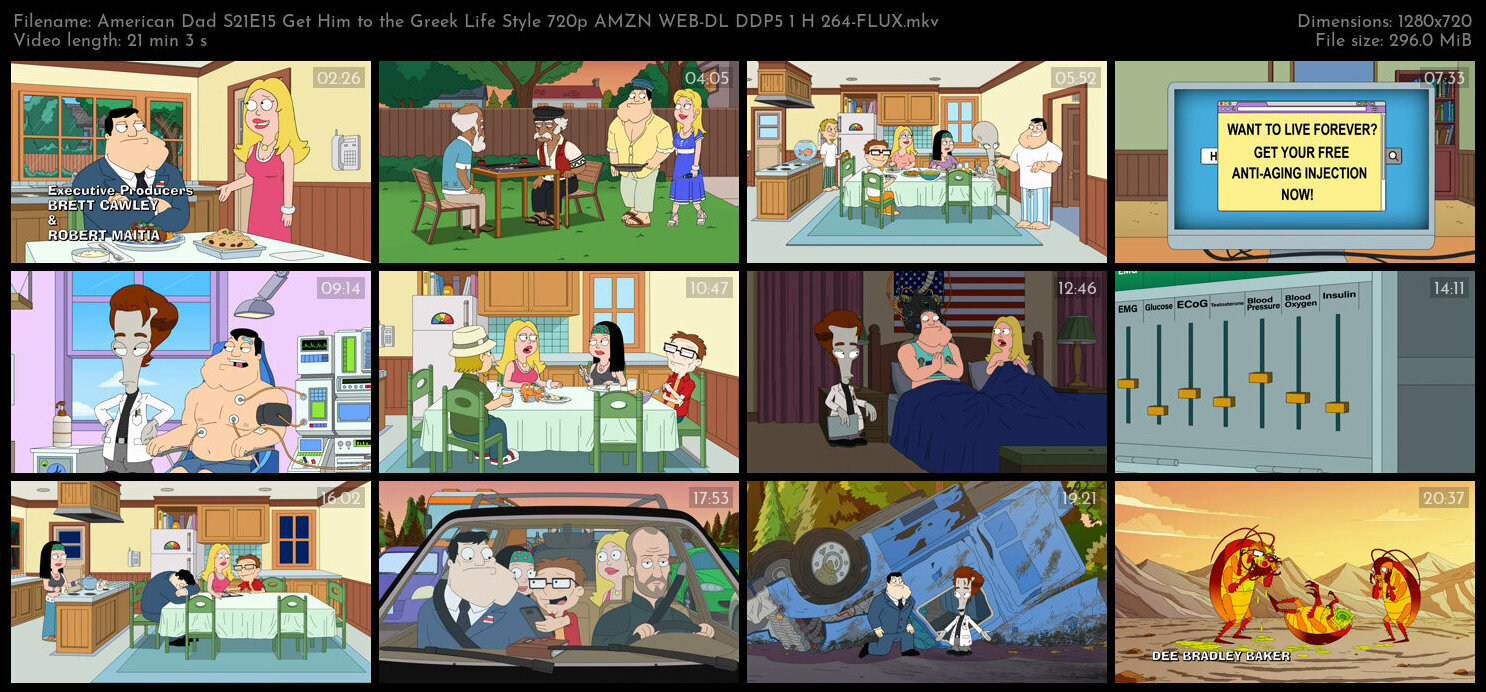 American Dad S21E15 Get Him to the Greek Life Style 720p AMZN WEB DL DDP5 1 H 264 FLUX TGx