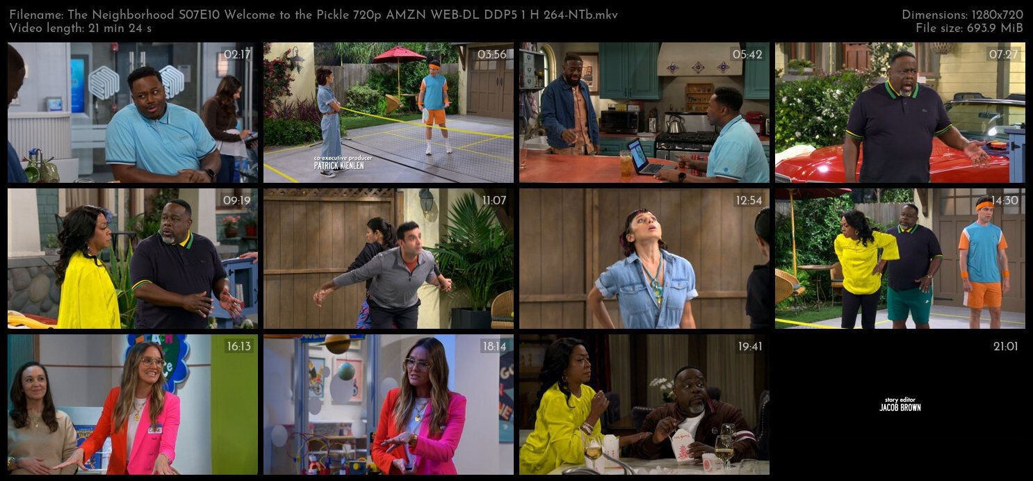 The Neighborhood S07E10 Welcome to the Pickle 720p AMZN WEB DL DDP5 1 H 264 NTb TGx