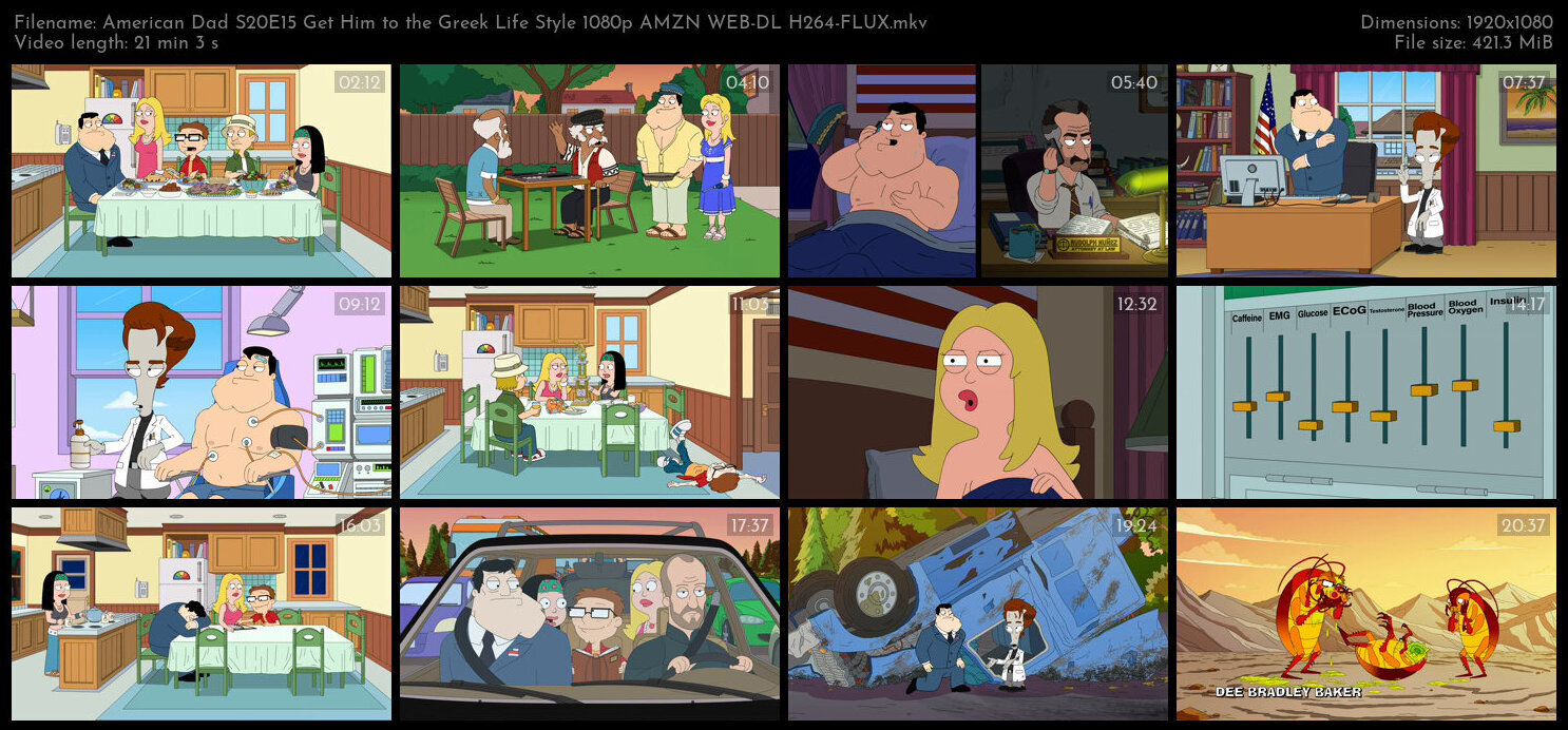 American Dad S20E15 Get Him to the Greek Life Style 1080p AMZN WEB DL H264 FLUX TGx