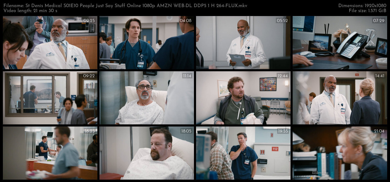 St Denis Medical S01E10 People Just Say Stuff Online 1080p AMZN WEB DL DDP5 1 H 264 FLUX TGx