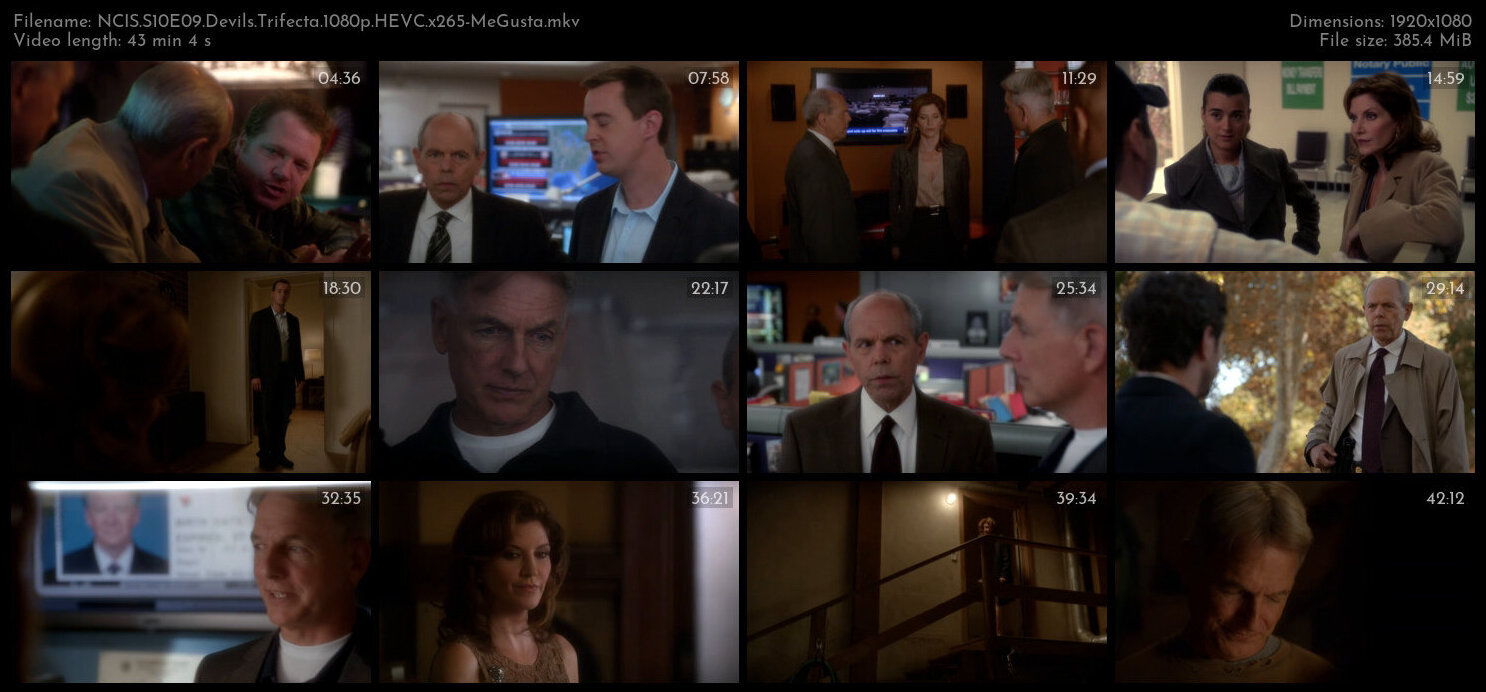 NCIS S10E09 Devils Trifecta 1080p HEVC x265 MeGusta TGx