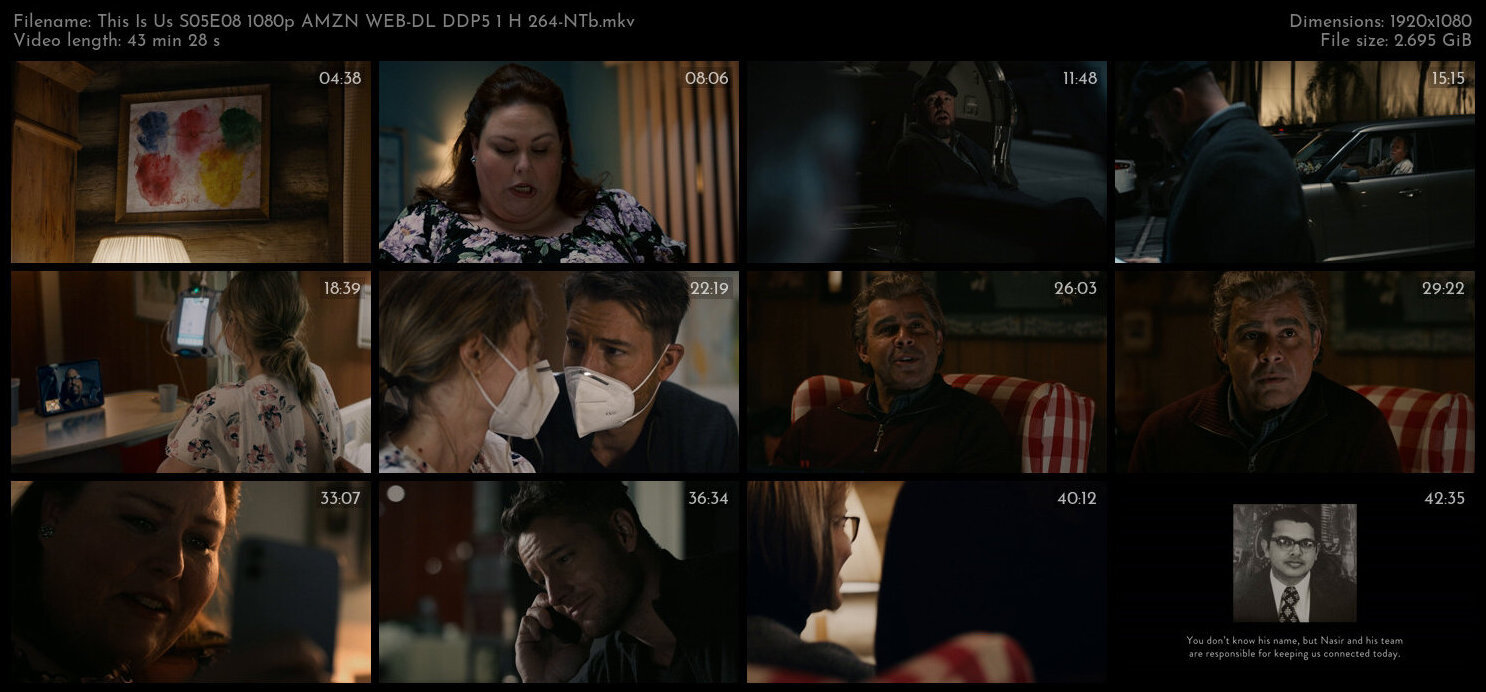 This Is Us S05E08 1080p AMZN WEB DL DDP5 1 H 264 NTb TGx