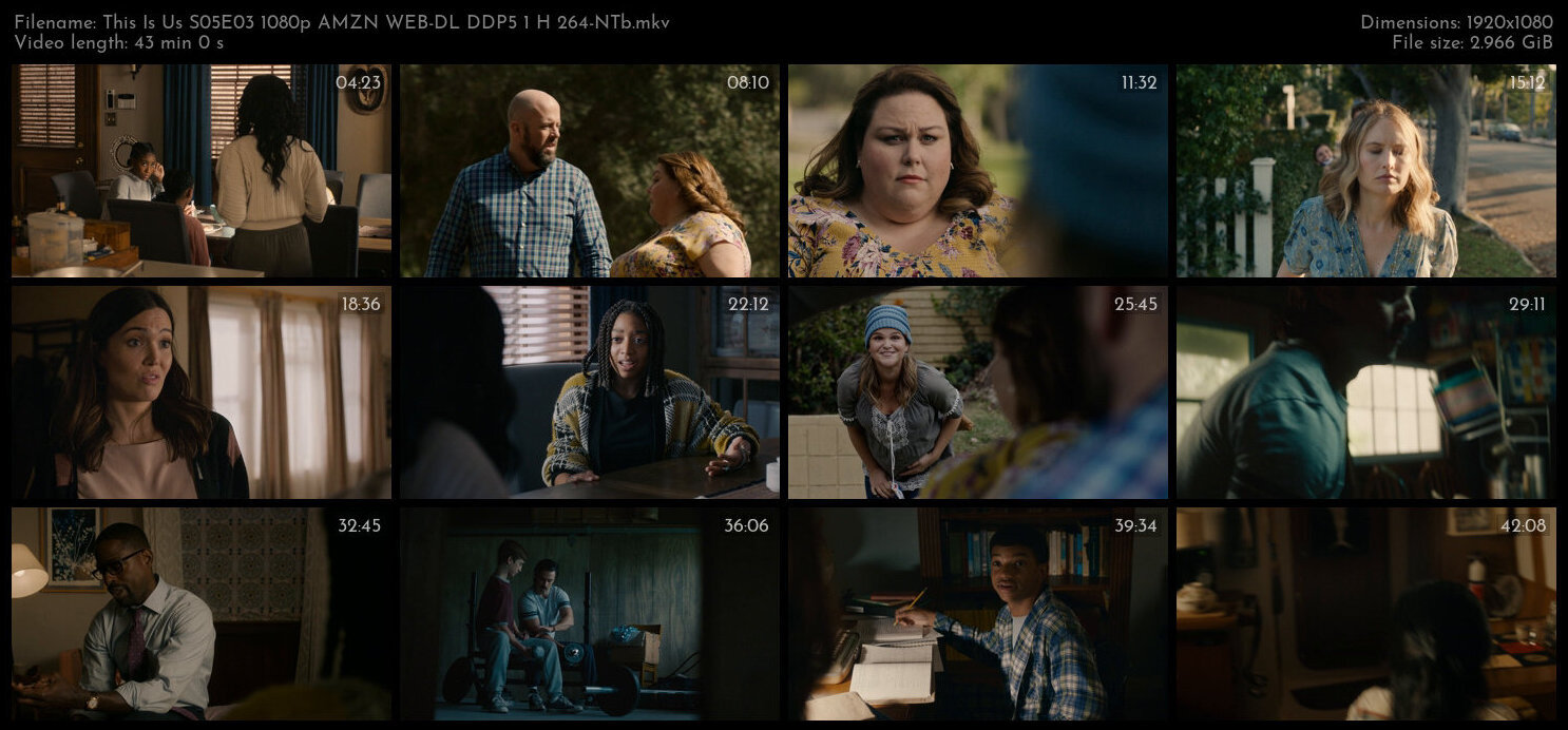 This Is Us S05E03 1080p AMZN WEB DL DDP5 1 H 264 NTb TGx