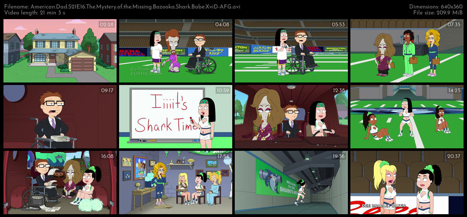 American Dad S21E16 The Mystery of the Missing Bazooka Shark Babe XviD AFG TGx