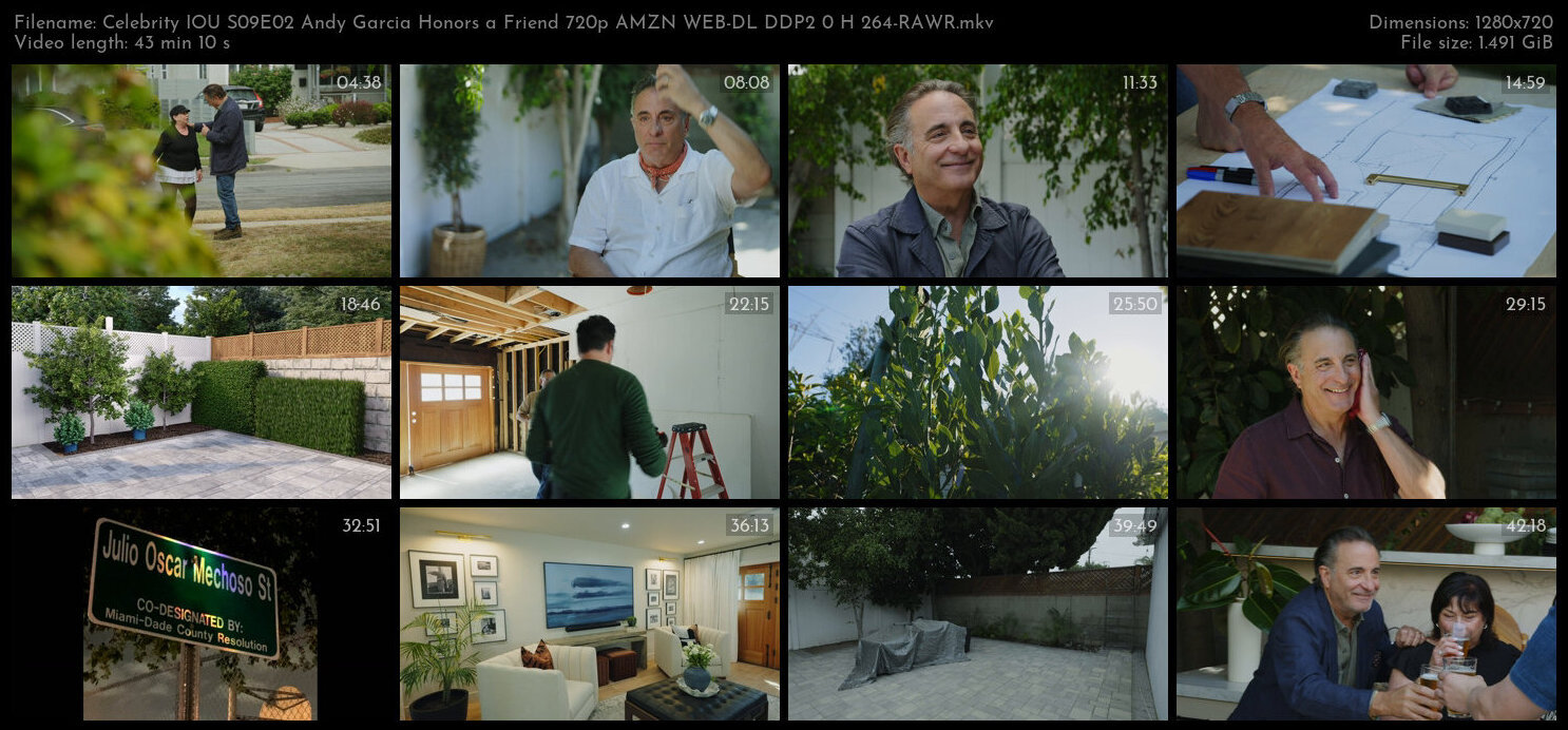 Celebrity IOU S09E02 Andy Garcia Honors a Friend 720p AMZN WEB DL DDP2 0 H 264 RAWR TGx