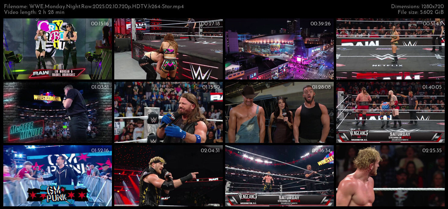 WWE Monday Night Raw 2025 02 10 720p HDTV h264 Star TGx