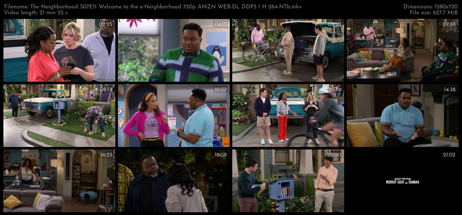 The Neighborhood S07E11 Welcome to the e Neighborhood 720p AMZN WEB DL DDP5 1 H 264 NTb TGx