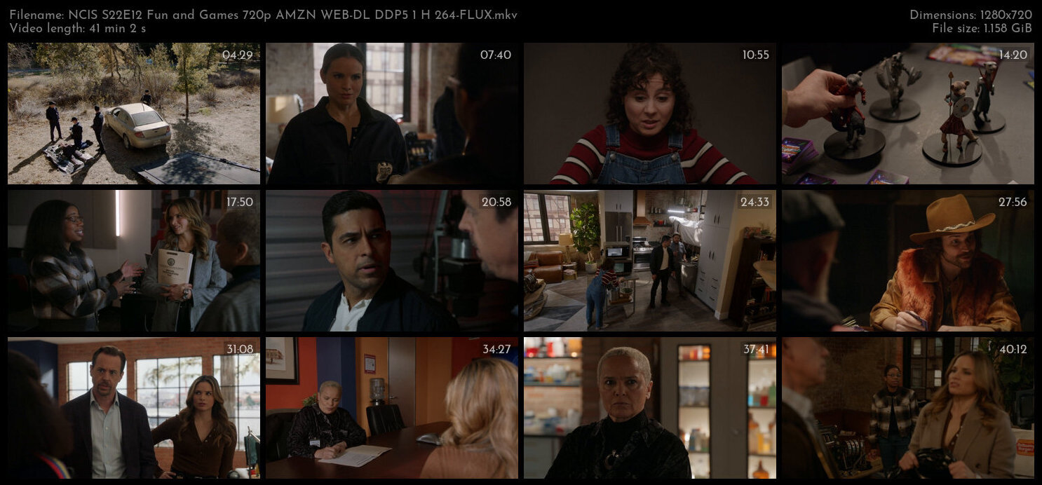 NCIS S22E12 Fun and Games 720p AMZN WEB DL DDP5 1 H 264 FLUX TGx