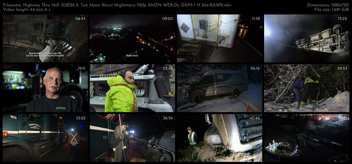 Highway Thru Hell S13E05 A Tow Mans Worst Nightmare 720p AMZN WEB DL DDP5 1 H 264 RAWR TGx