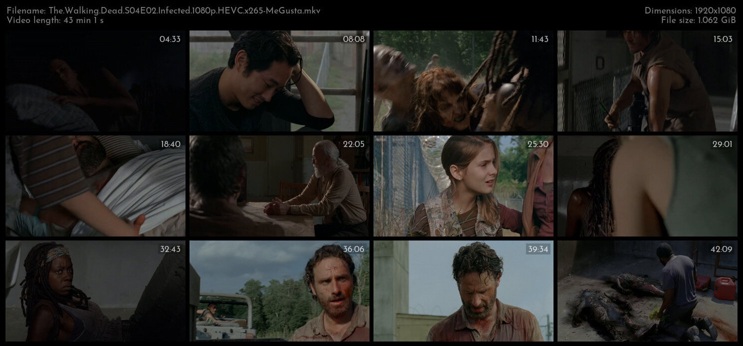 The Walking Dead S04E02 Infected 1080p HEVC x265 MeGusta TGx