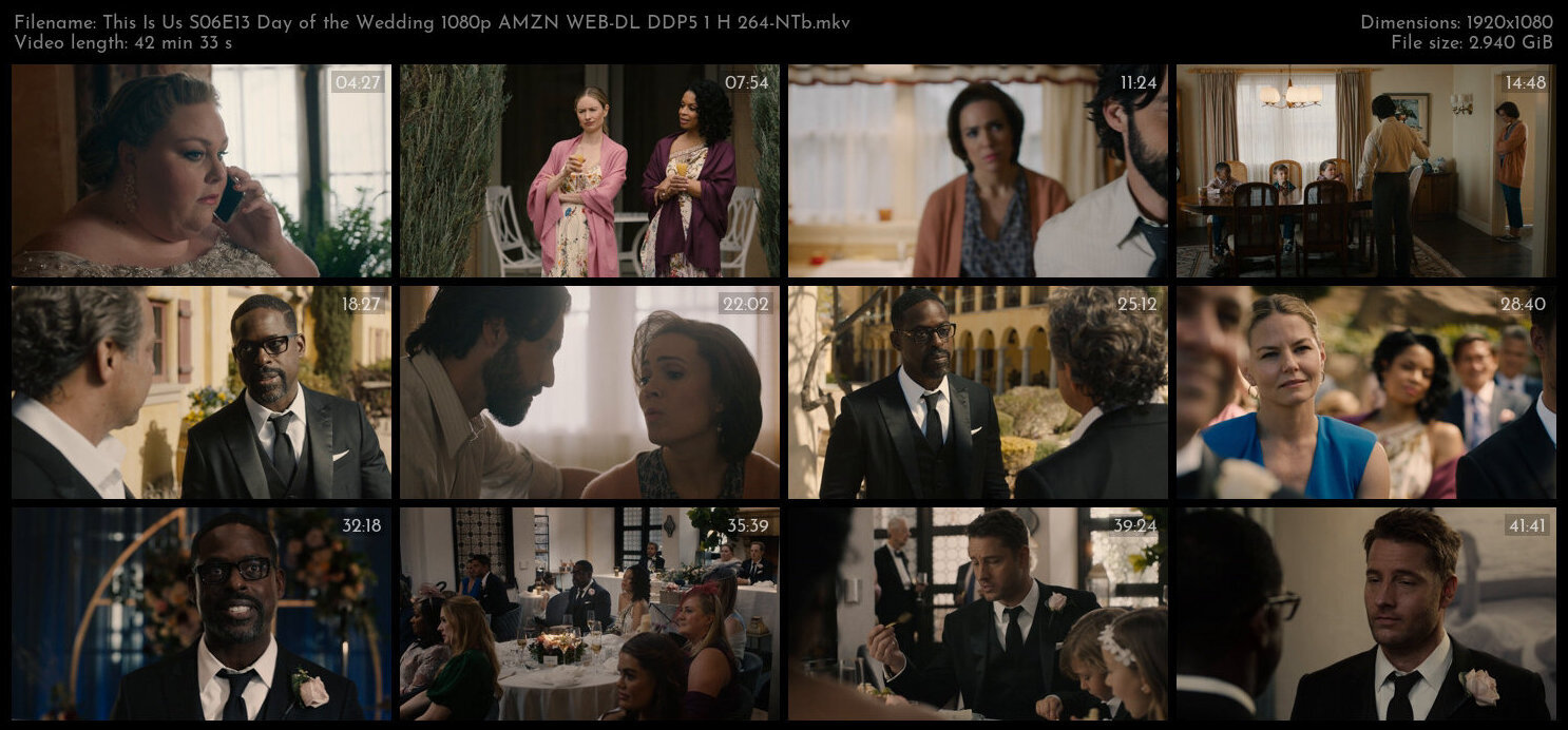 This Is Us S06E13 Day of the Wedding 1080p AMZN WEB DL DDP5 1 H 264 NTb TGx