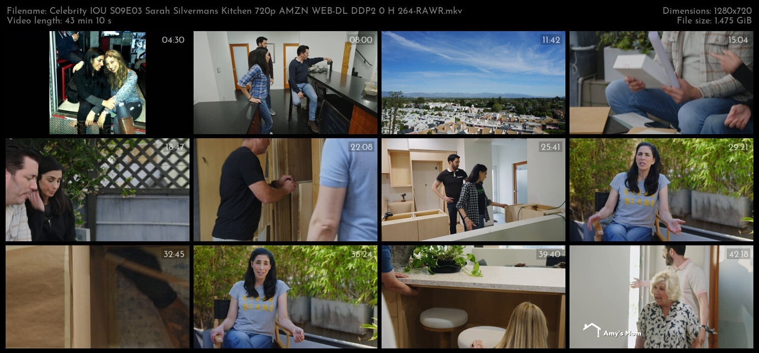 Celebrity IOU S09E03 Sarah Silvermans Kitchen 720p AMZN WEB DL DDP2 0 H 264 RAWR TGx