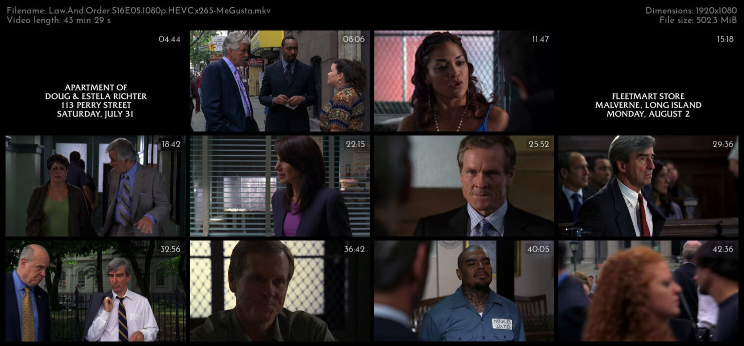 Law And Order S16E05 1080p HEVC x265 MeGusta TGx