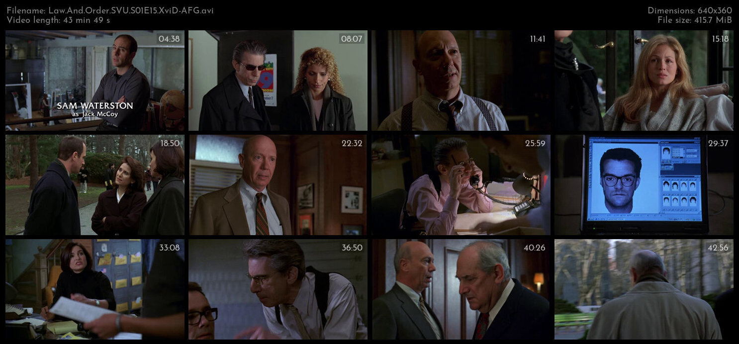 Law And Order SVU S01E15 XviD AFG TGx