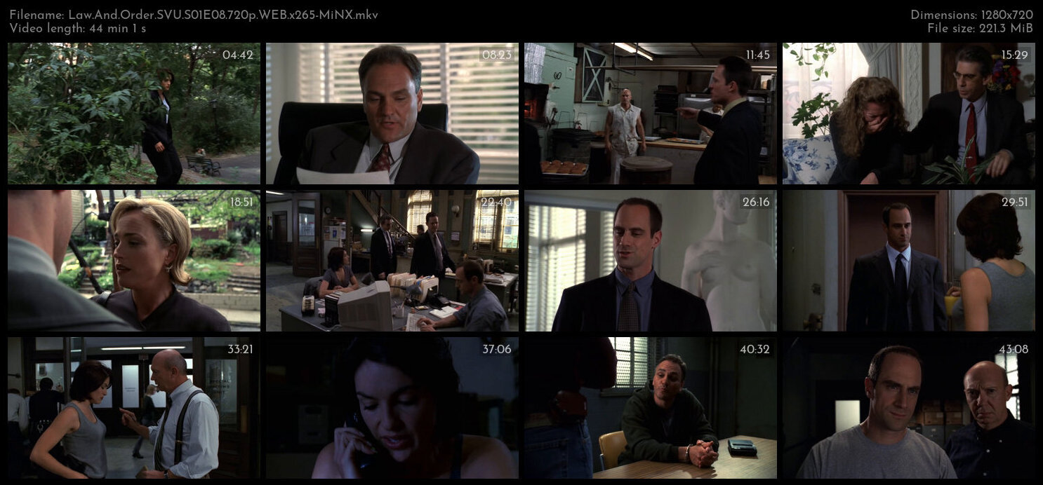 Law And Order SVU S01E08 720p WEB x265 MiNX TGx