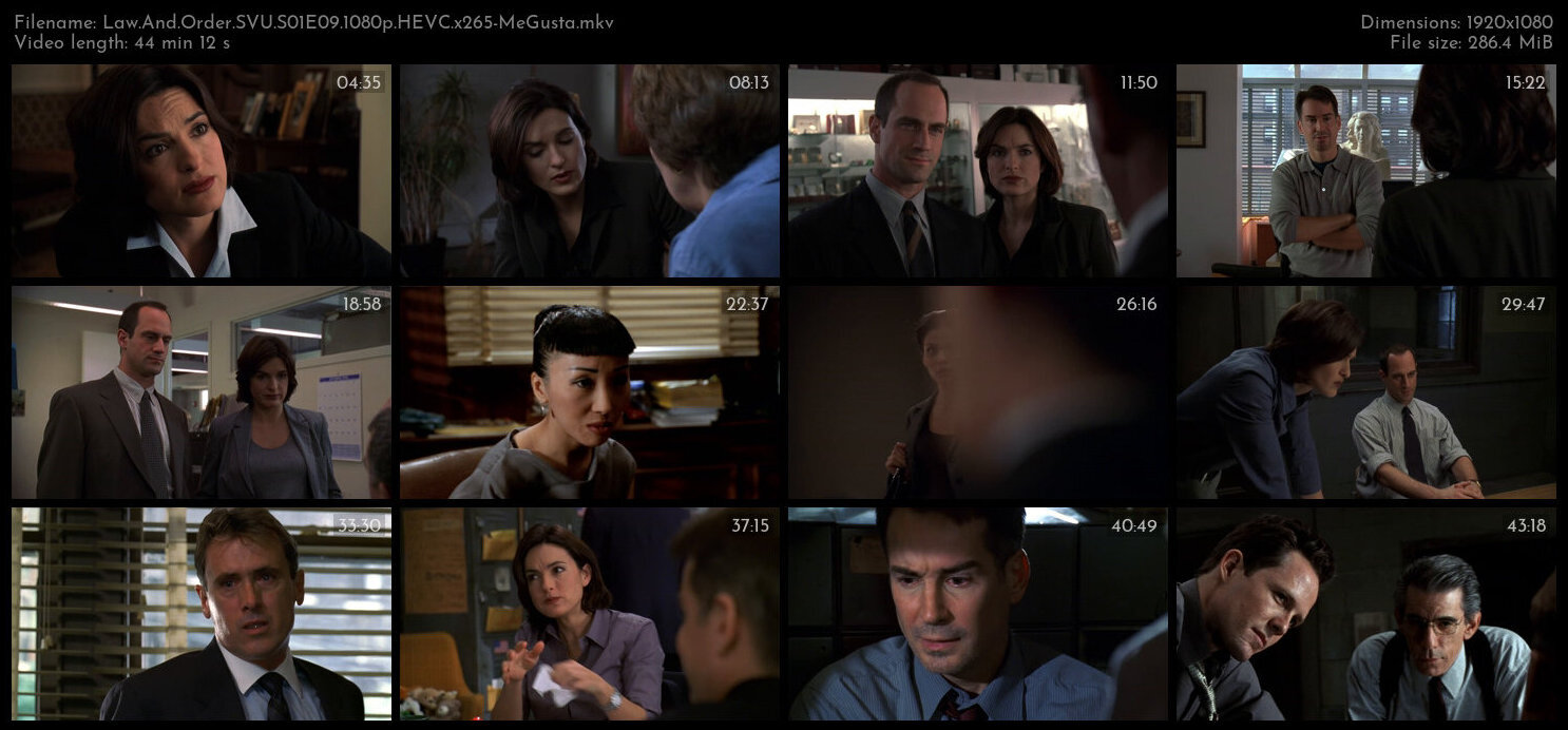 Law And Order SVU S01E09 1080p HEVC x265 MeGusta TGx