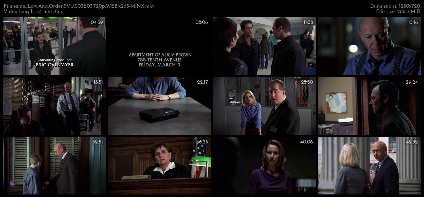 Law And Order SVU S03E03 720p WEB x265 MiNX TGx