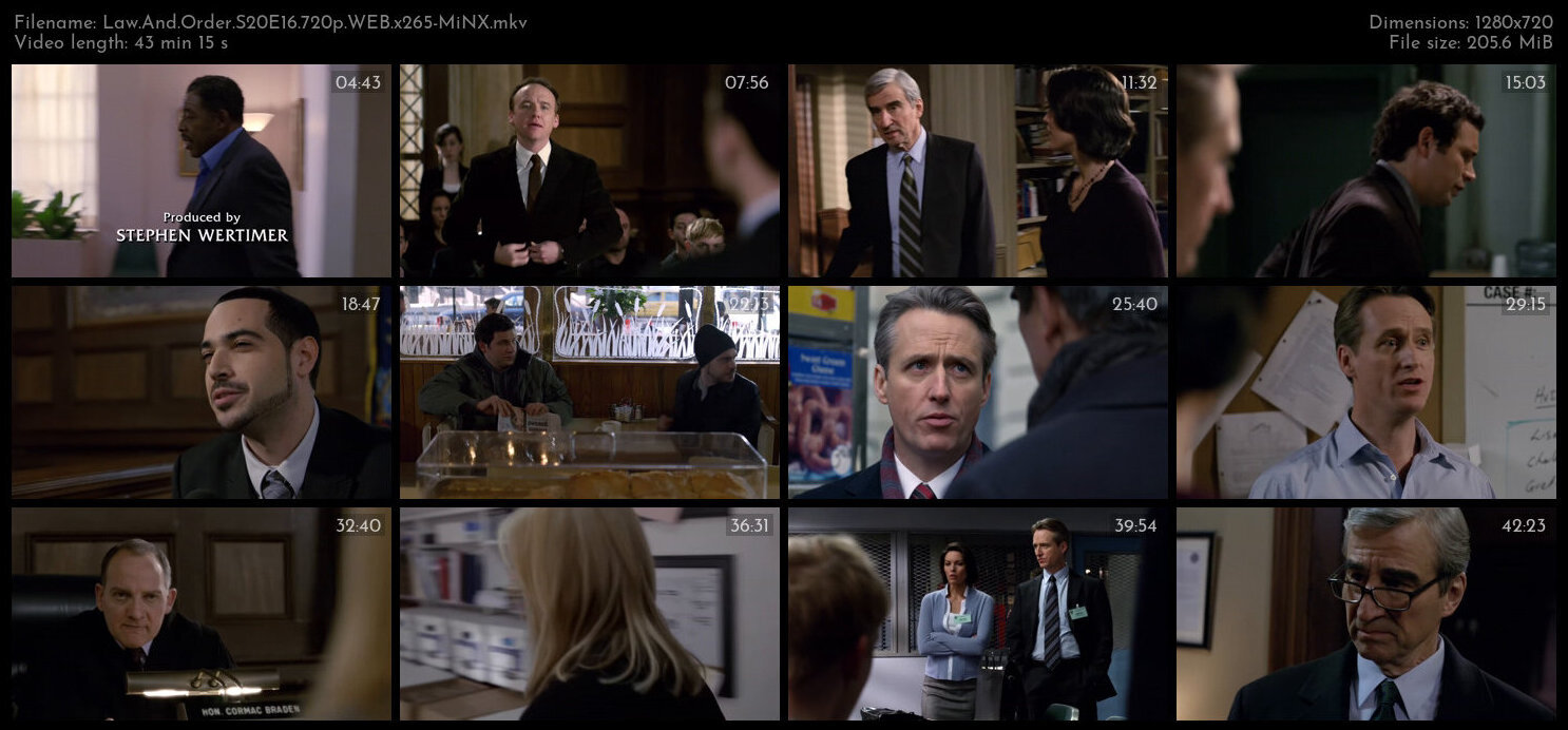 Law And Order S20E16 720p WEB x265 MiNX TGx