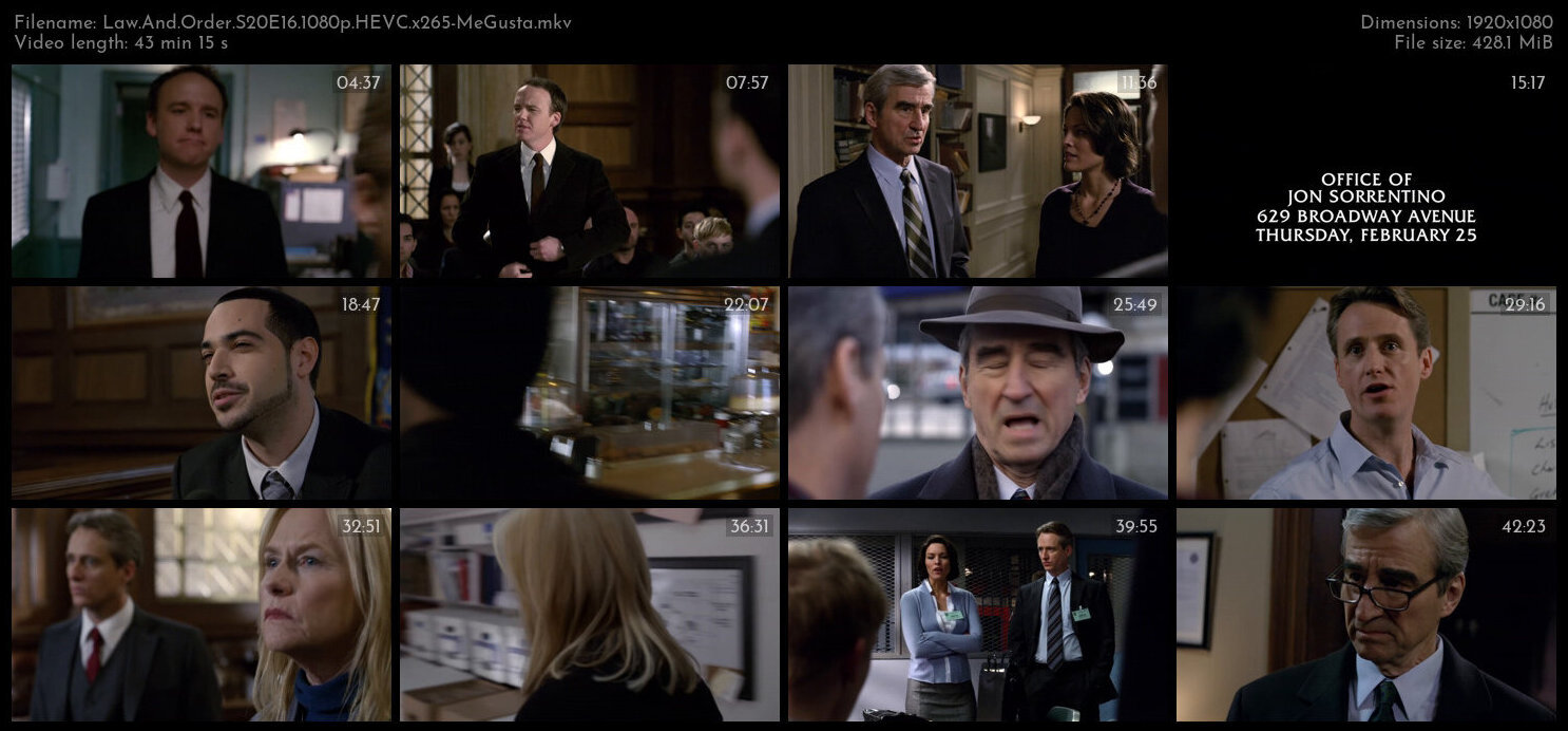 Law And Order S20E16 1080p HEVC x265 MeGusta TGx