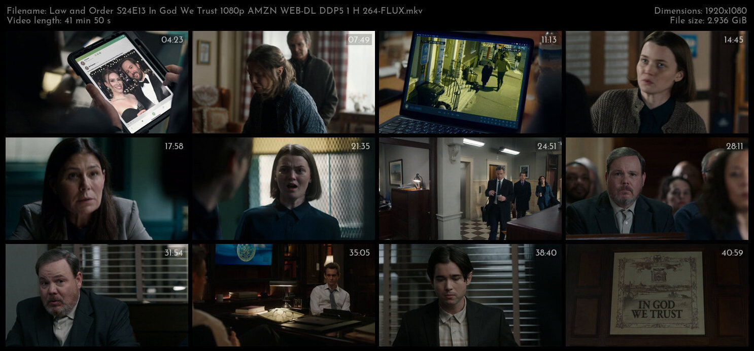 Law and Order S24E13 In God We Trust 1080p AMZN WEB DL DDP5 1 H 264 FLUX TGx